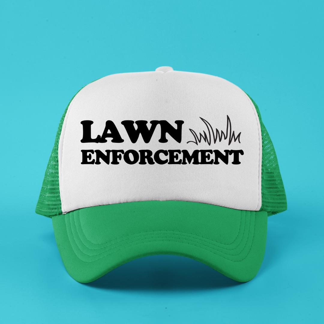 Lawn Enforcement Custom Trucker Hat
