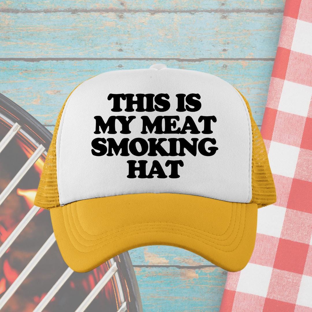 This is My Meat Smoking Hat Custom Trucker Hat