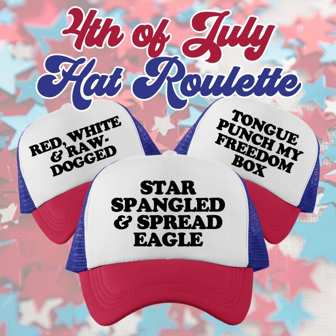 4th of July Trucker Hat Roulette Set