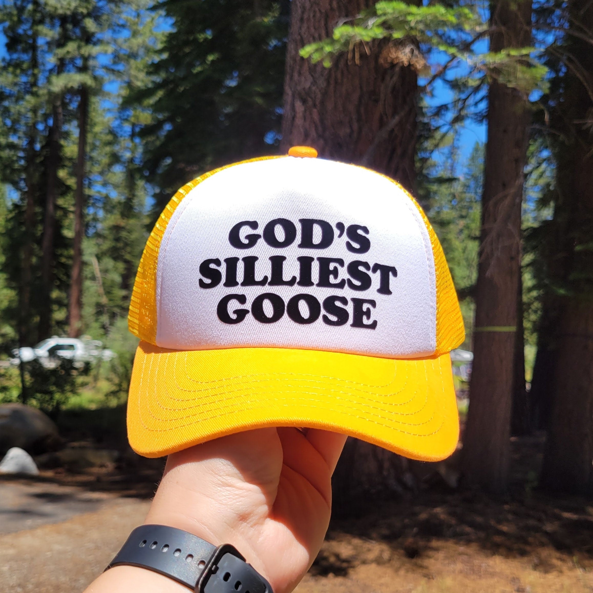 God's Silliest Goose Custom Trucker Hat