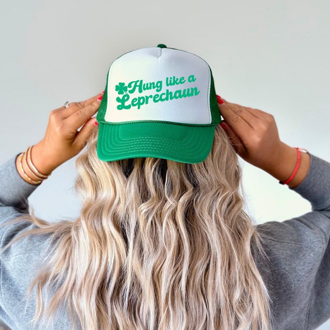 Hung Like a Leprechaun Custom Trucker Hat