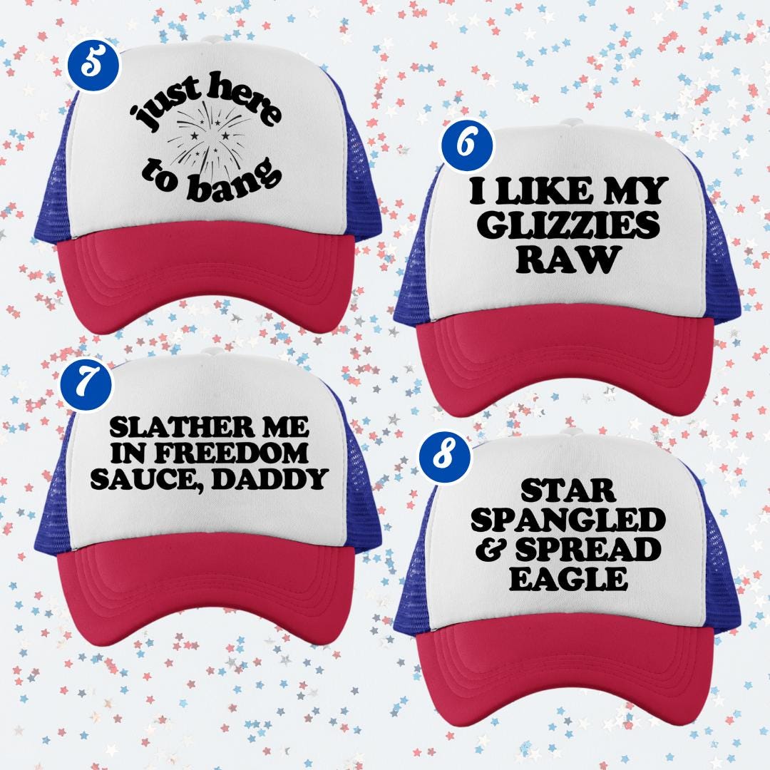 4th of July Trucker Hat Roulette Set
