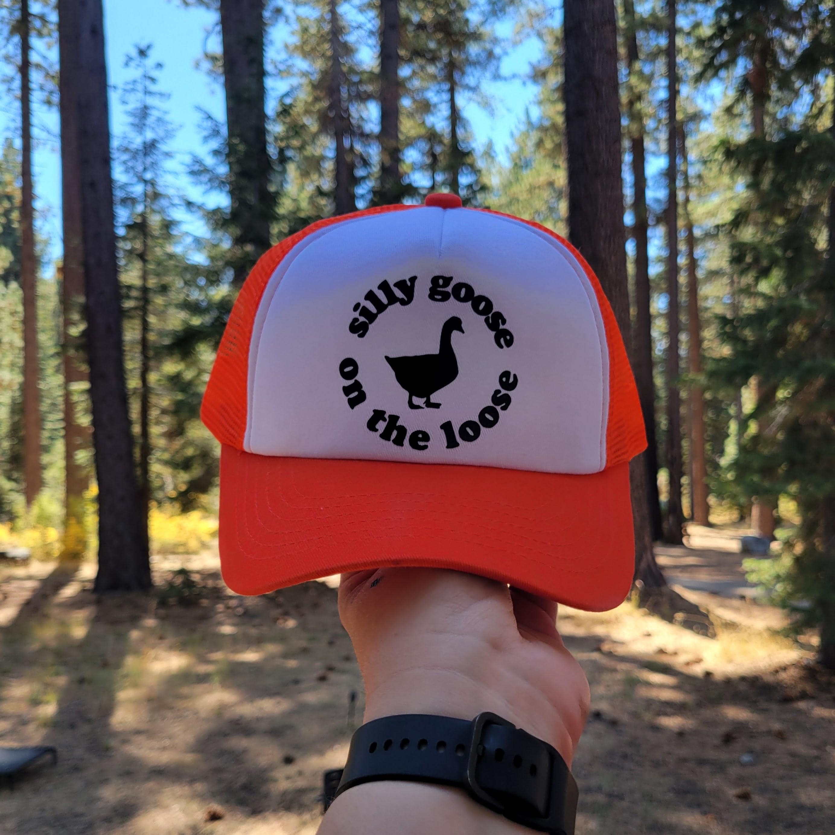 Silly Goose on the Loose Custom Trucker Hat