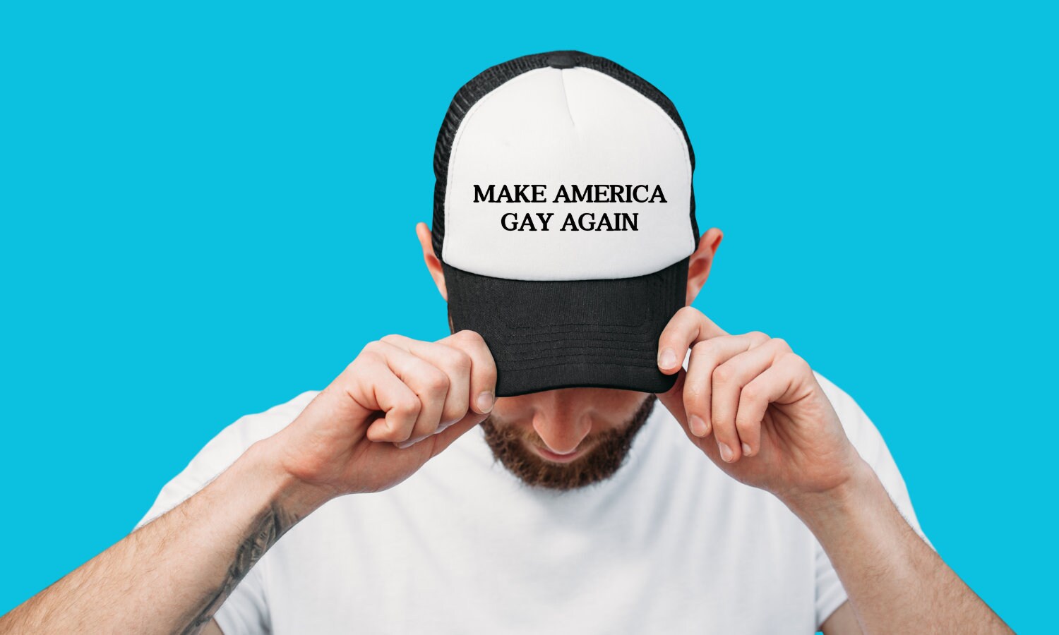 Make America Gay Again Custom Trucker Hat