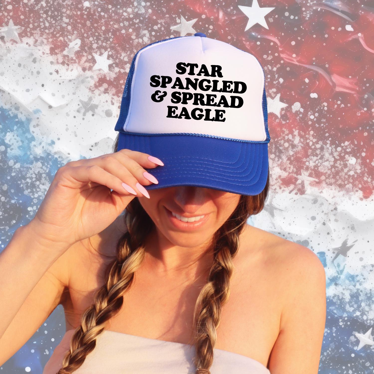 Star Spangled & Spread Eagle Custom Trucker Hat