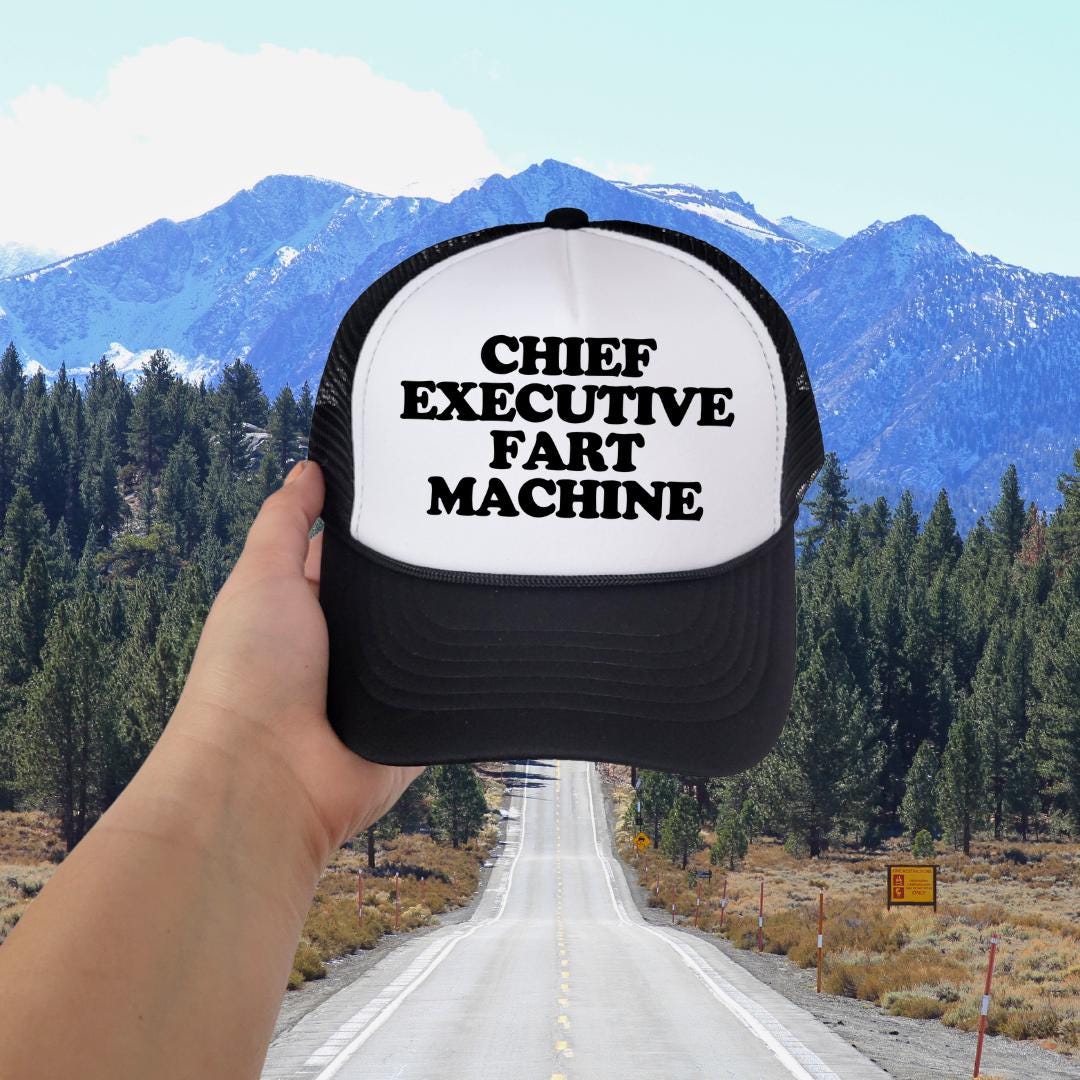 Chief Executive Fart Machine Custom Trucker Hat