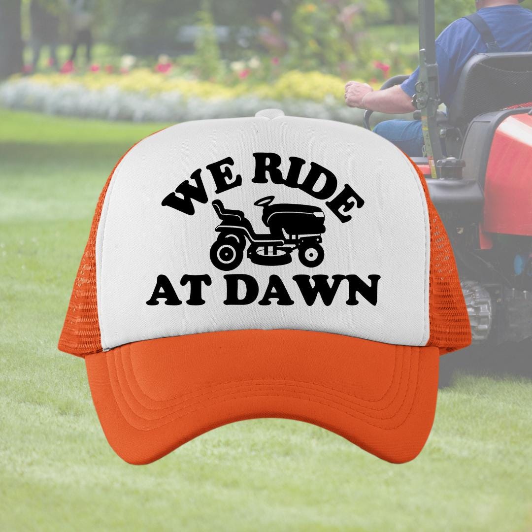 We Ride at Dawn Custom Trucker Hat