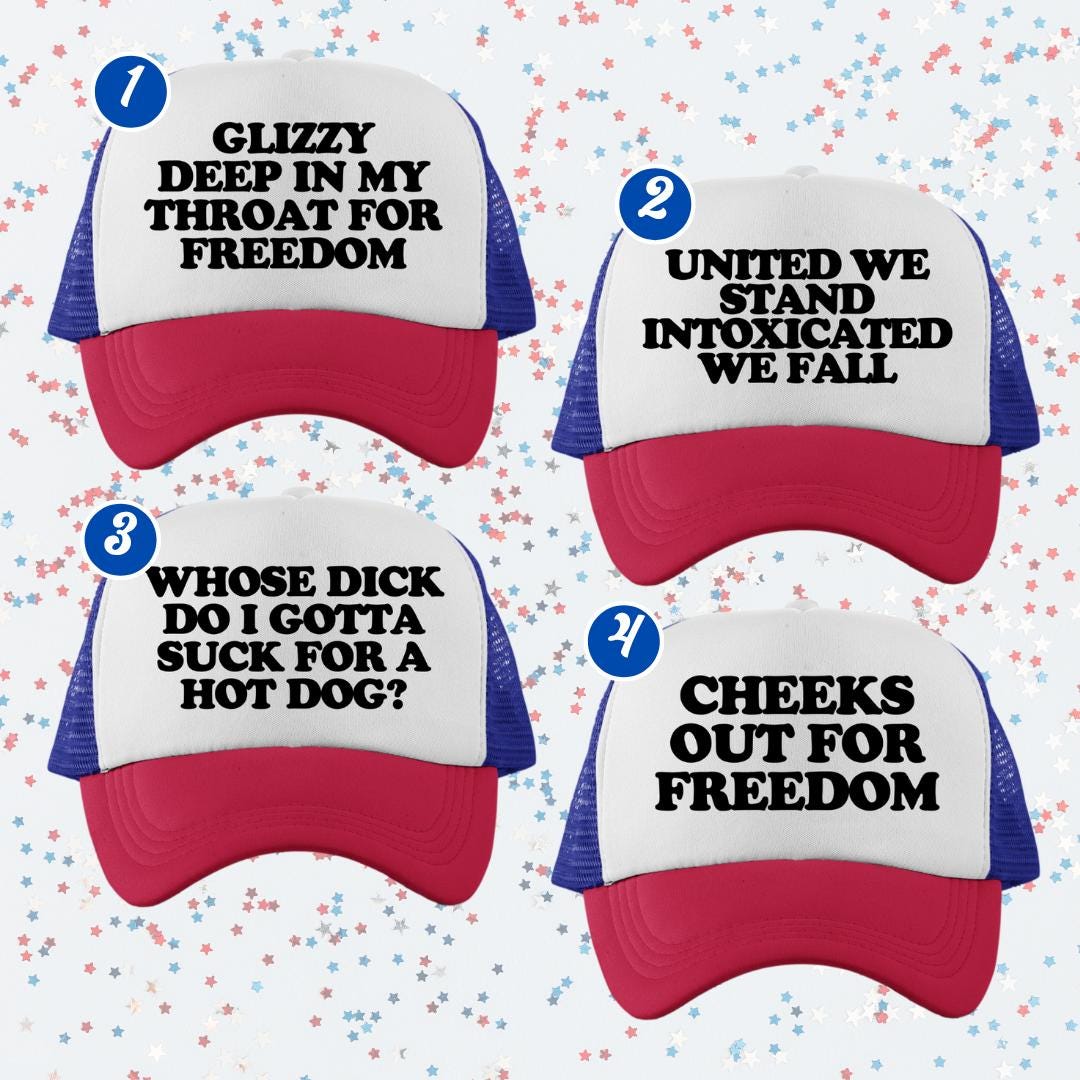 4th of July Trucker Hat Roulette Set