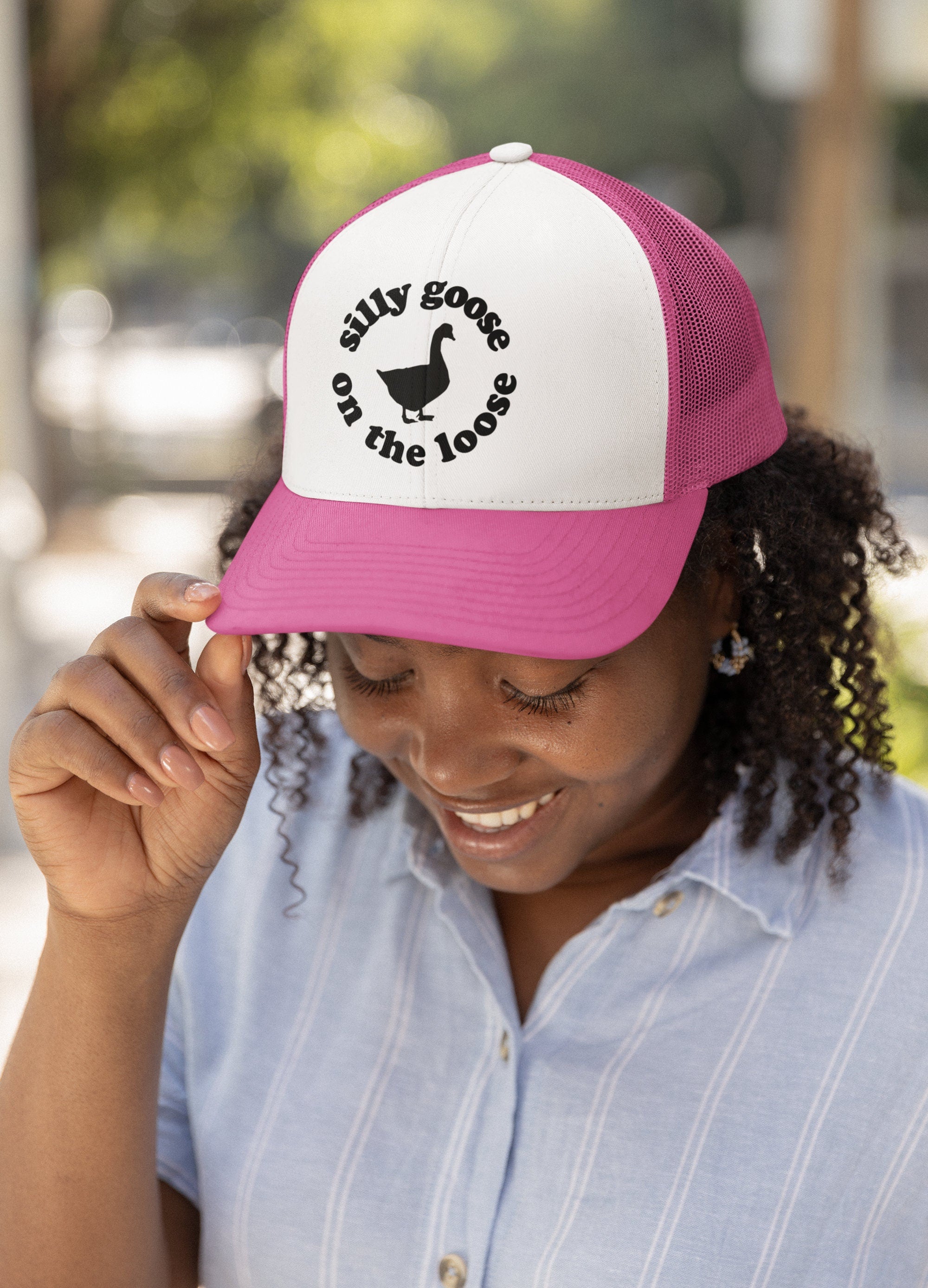 Silly Goose on the Loose Custom Trucker Hat
