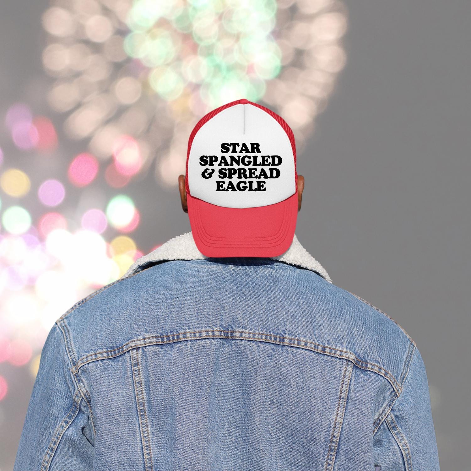 Star Spangled & Spread Eagle Custom Trucker Hat