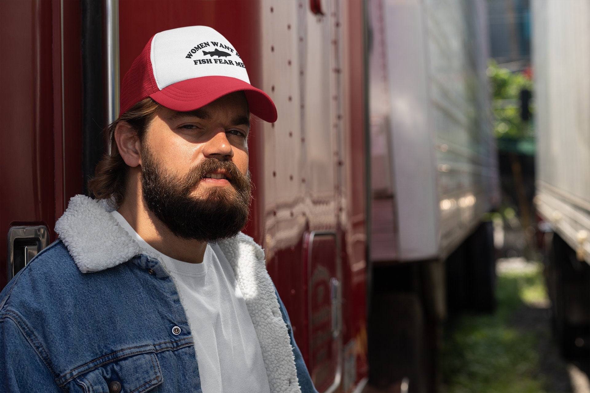 Women Want Me, Fish Fear Me Custom Trucker Hat