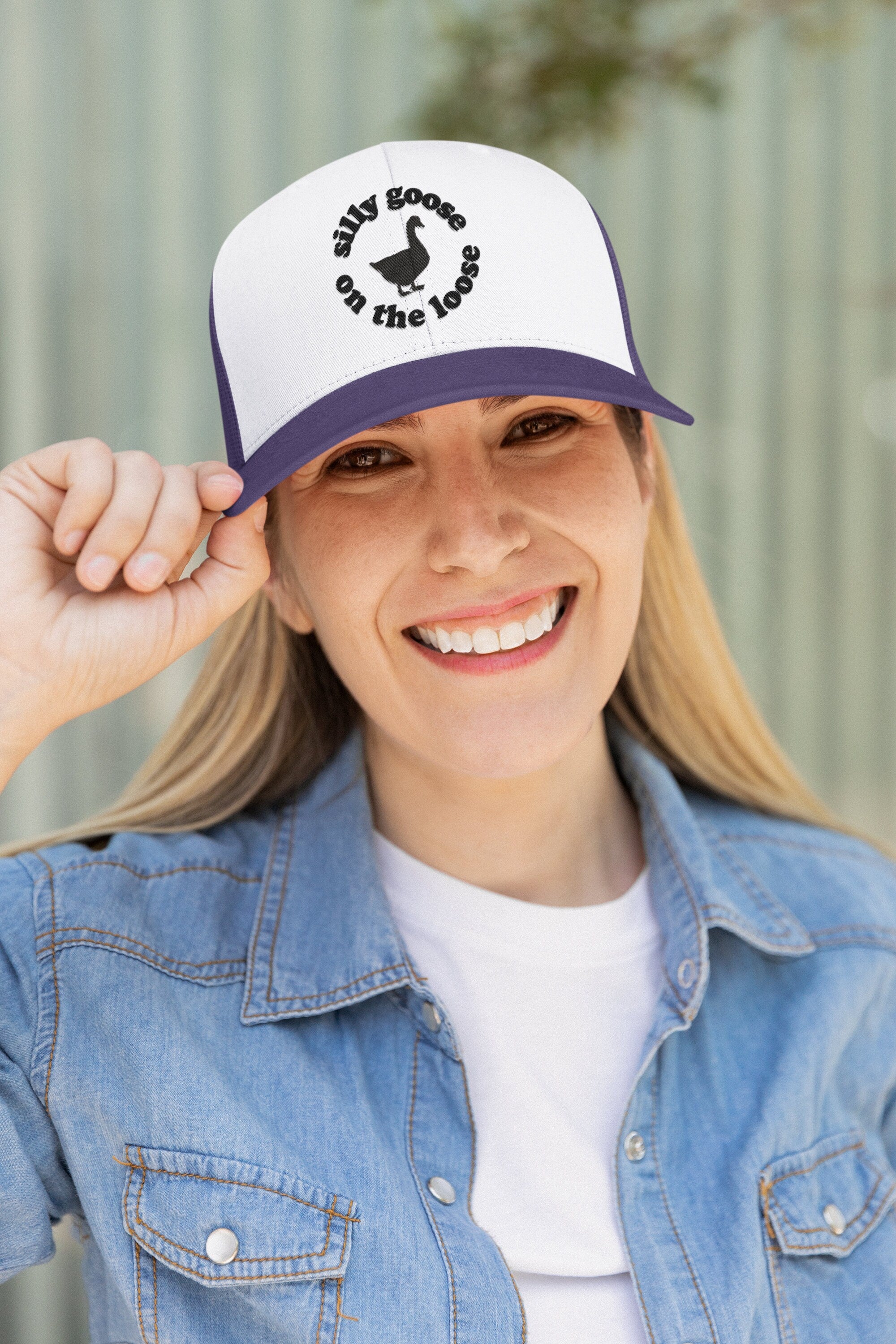 Silly Goose on the Loose Custom Trucker Hat