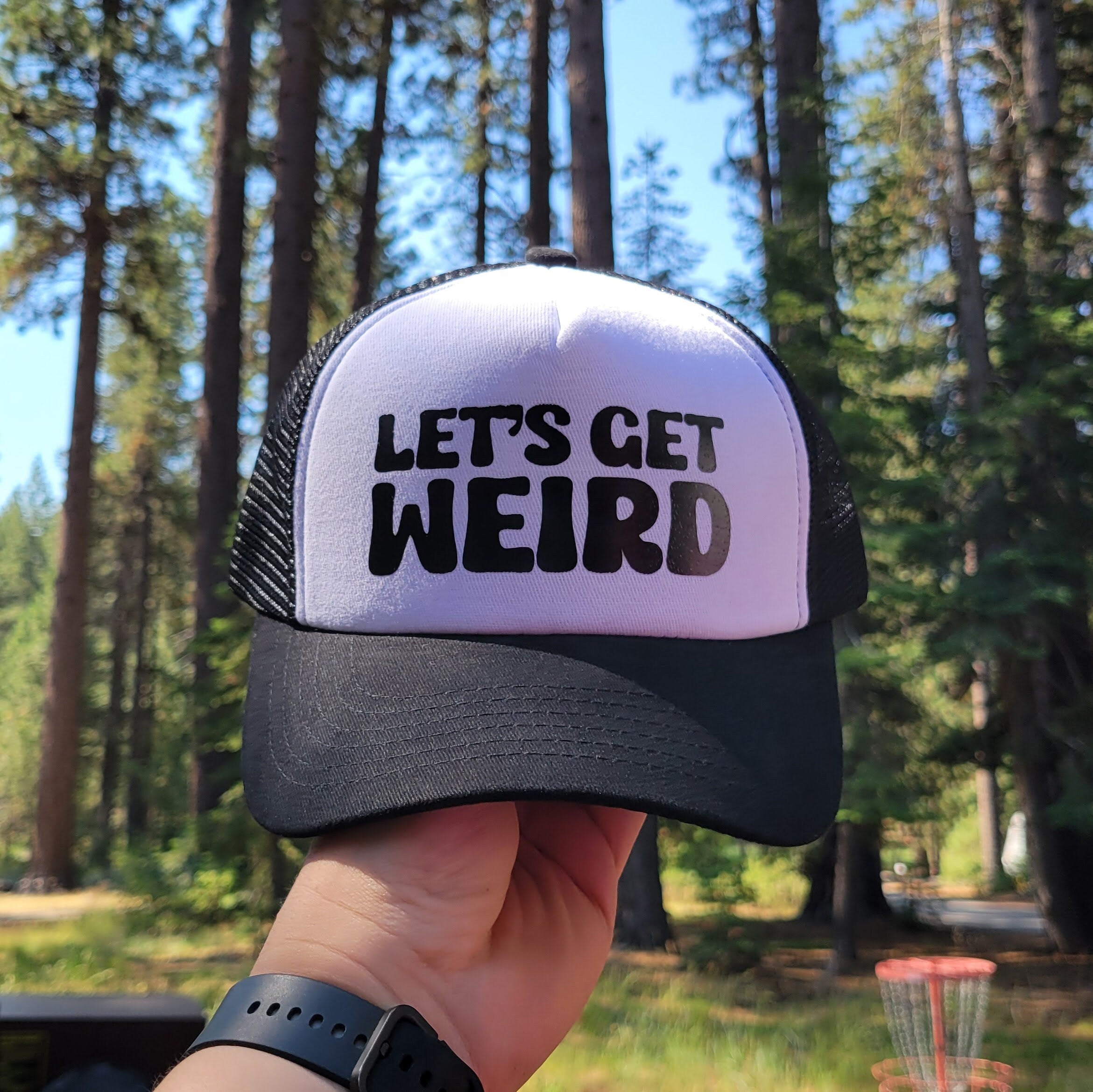 Let's Get Weird Custom Trucker Hat