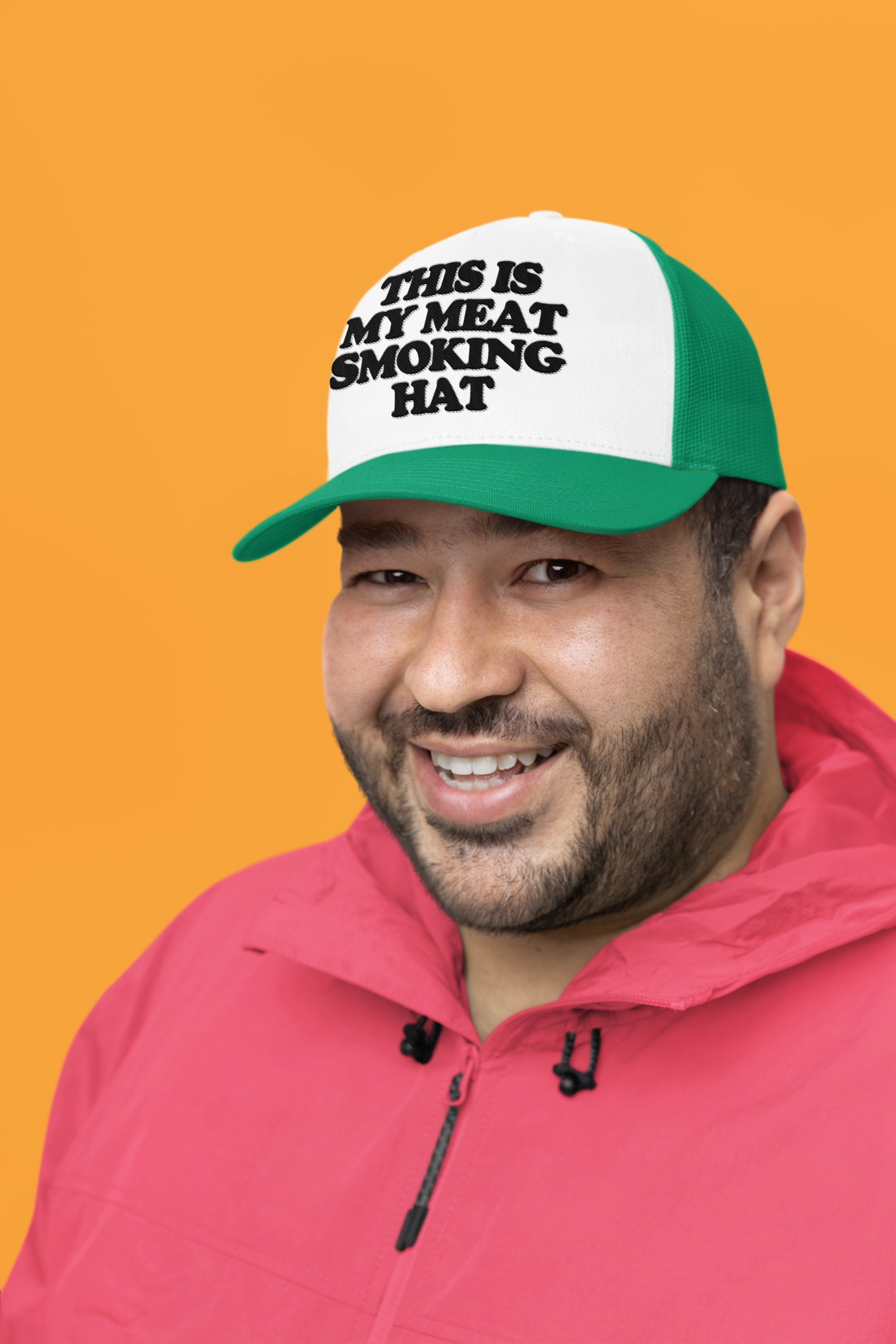 This is My Meat Smoking Hat Custom Trucker Hat