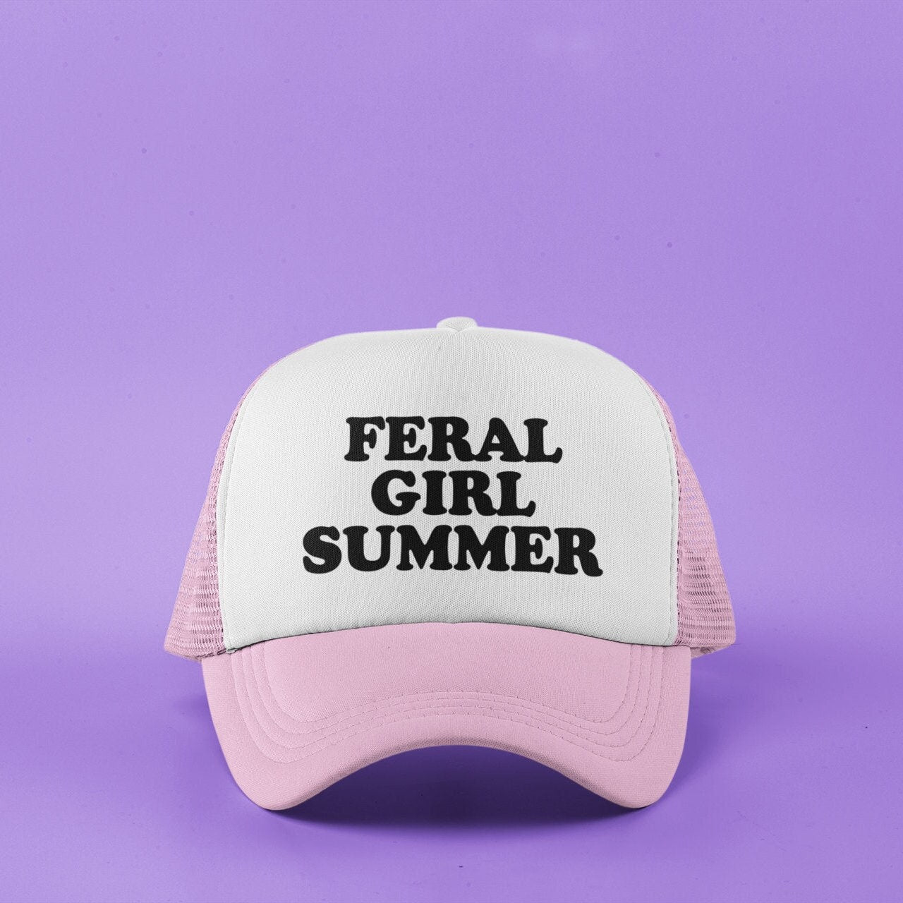Feral Girl Summer Custom Trucker Hat