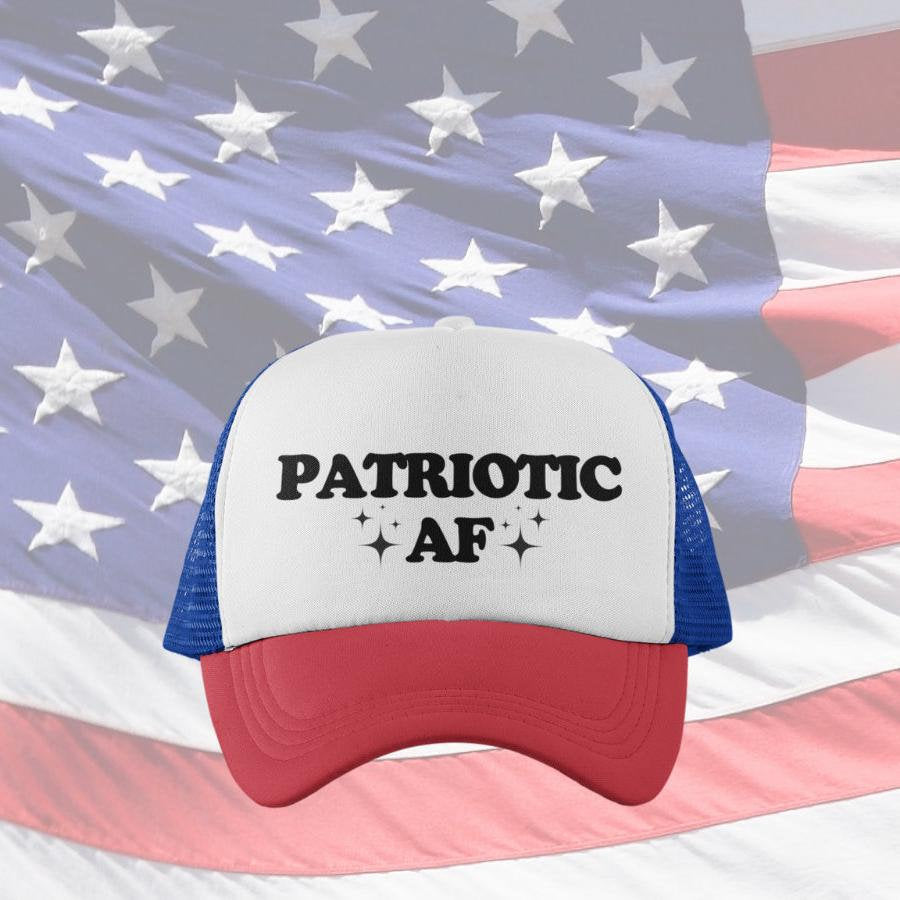 Patriotic AF Custom Trucker Hat