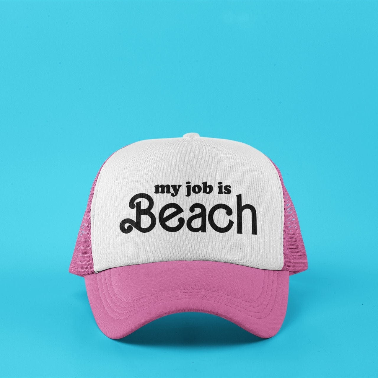 My Job is Beach Custom Trucker Hat