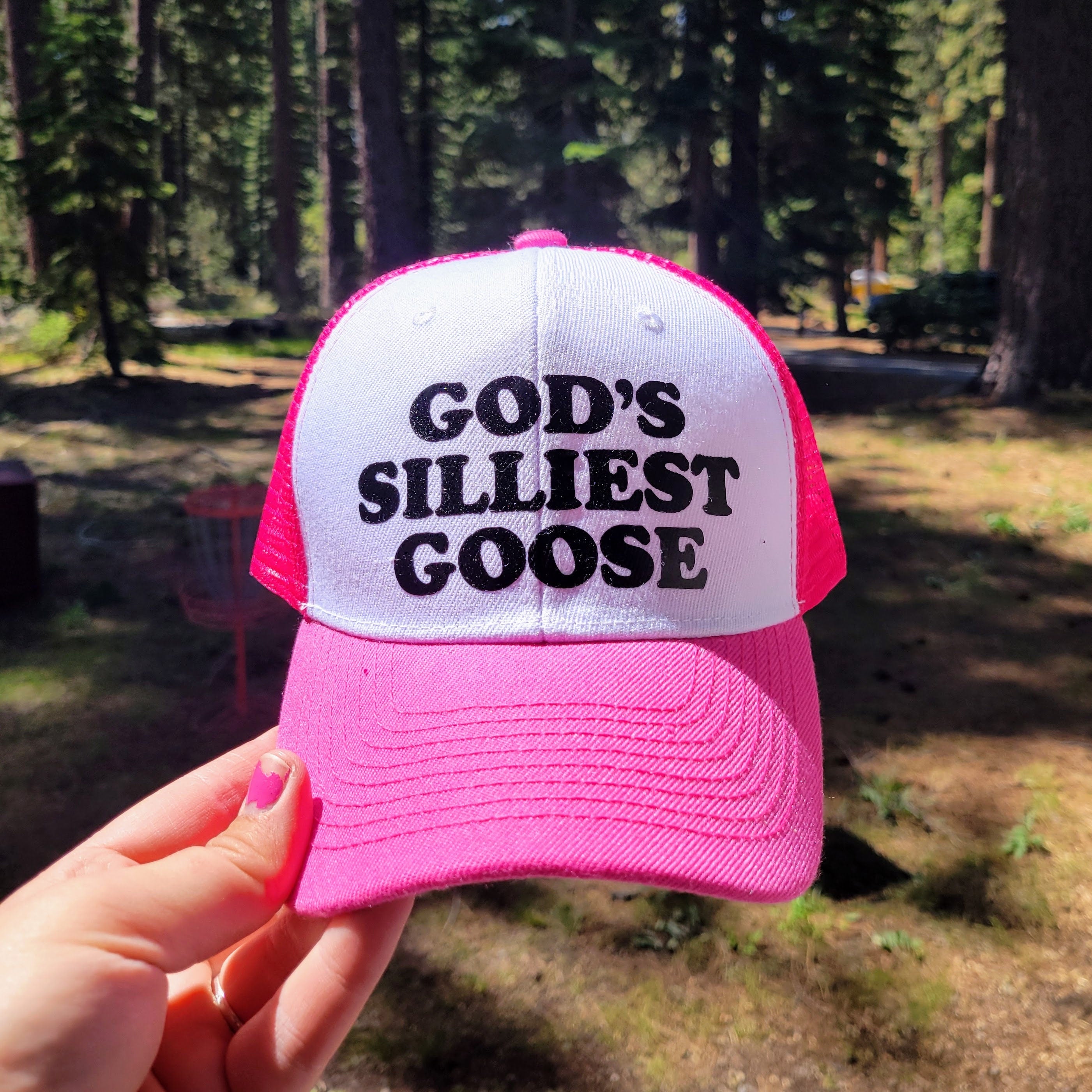 God's Silliest Goose Custom Trucker Hat
