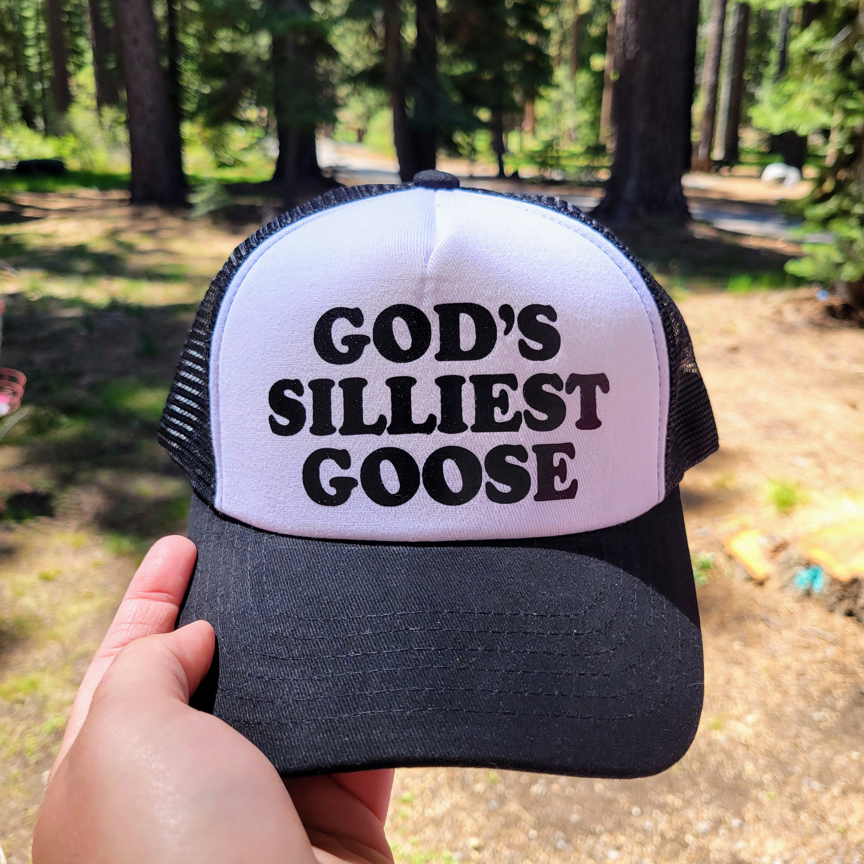 God's Silliest Goose Custom Trucker Hat