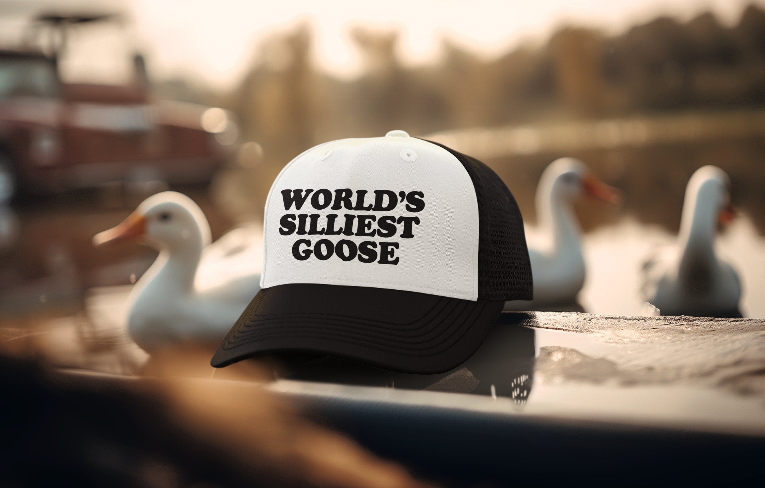 World's Silliest Goose Custom Trucker Hat