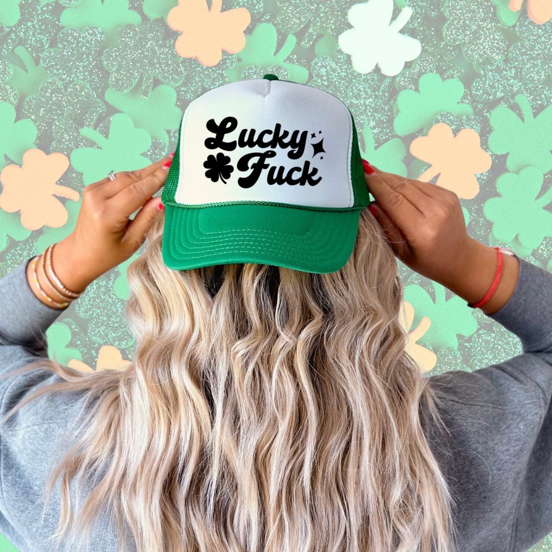 Lucky Fuck Custom Trucker Hat