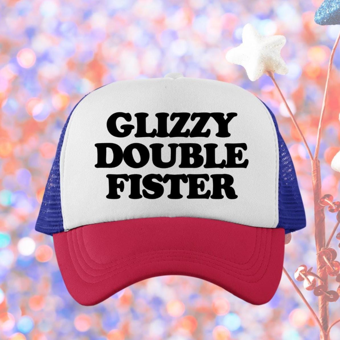 Glizzy Double Fister Custom Trucker Hat