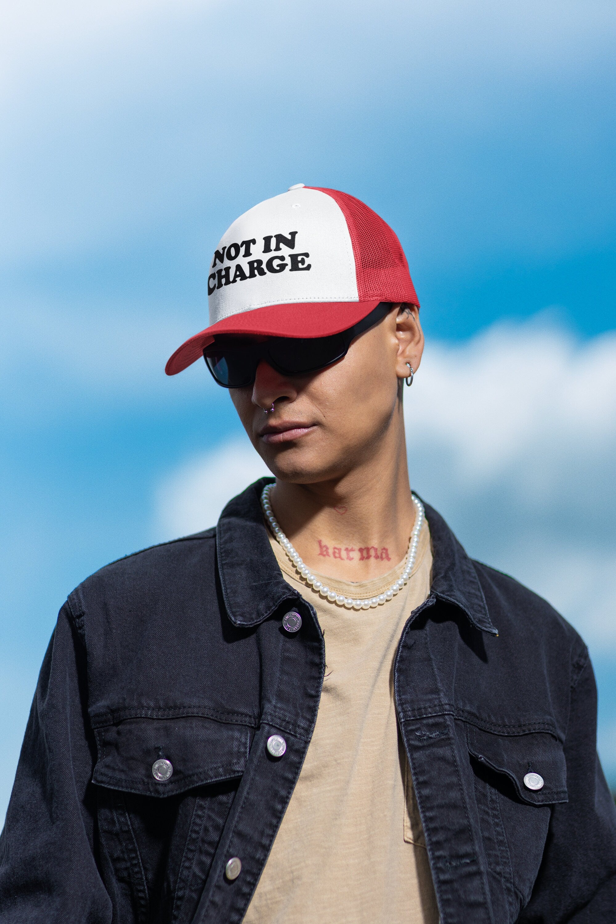Not in Charge Custom Trucker Hat