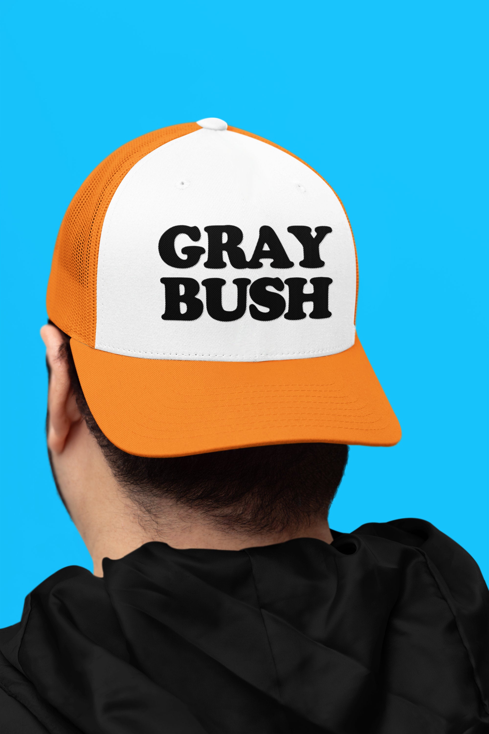 Gray Bush Custom Trucker Hat