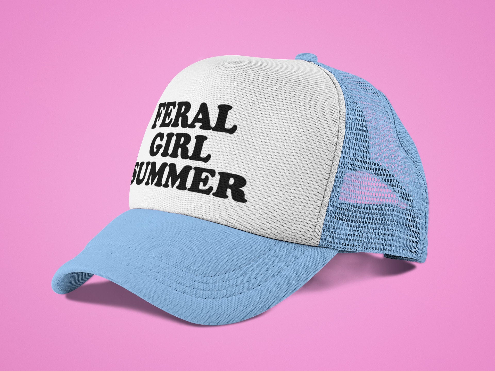 Feral Girl Summer Custom Trucker Hat