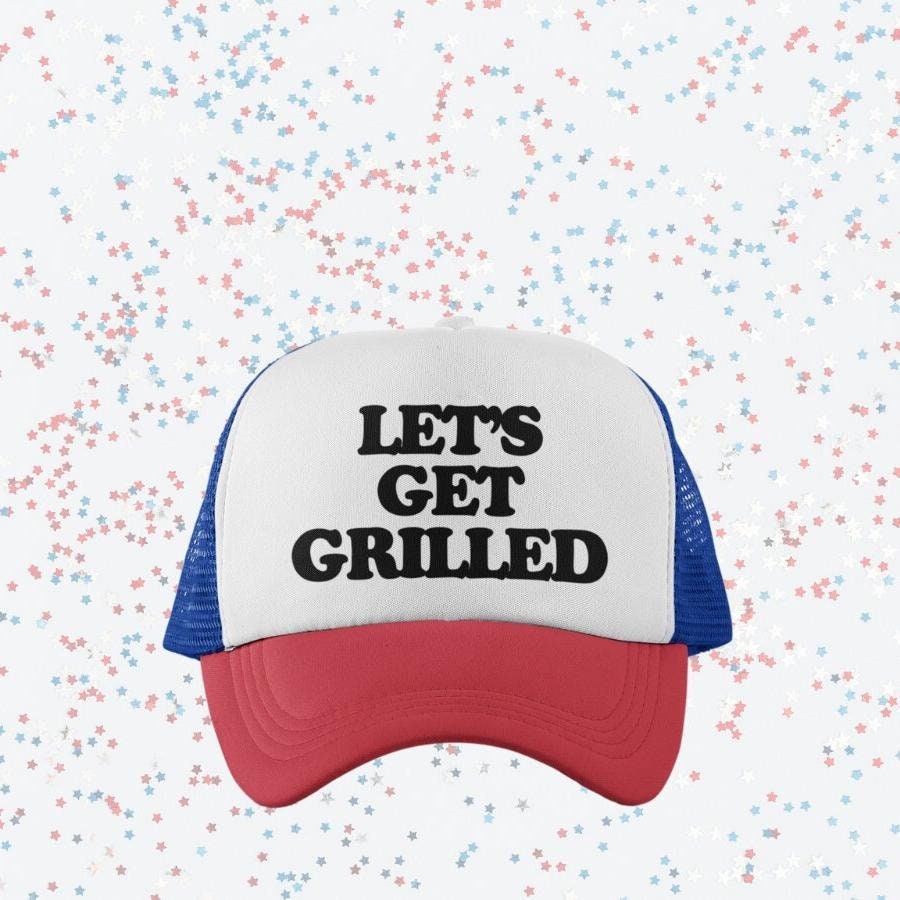 Let's Get Grilled Custom Trucker Hat