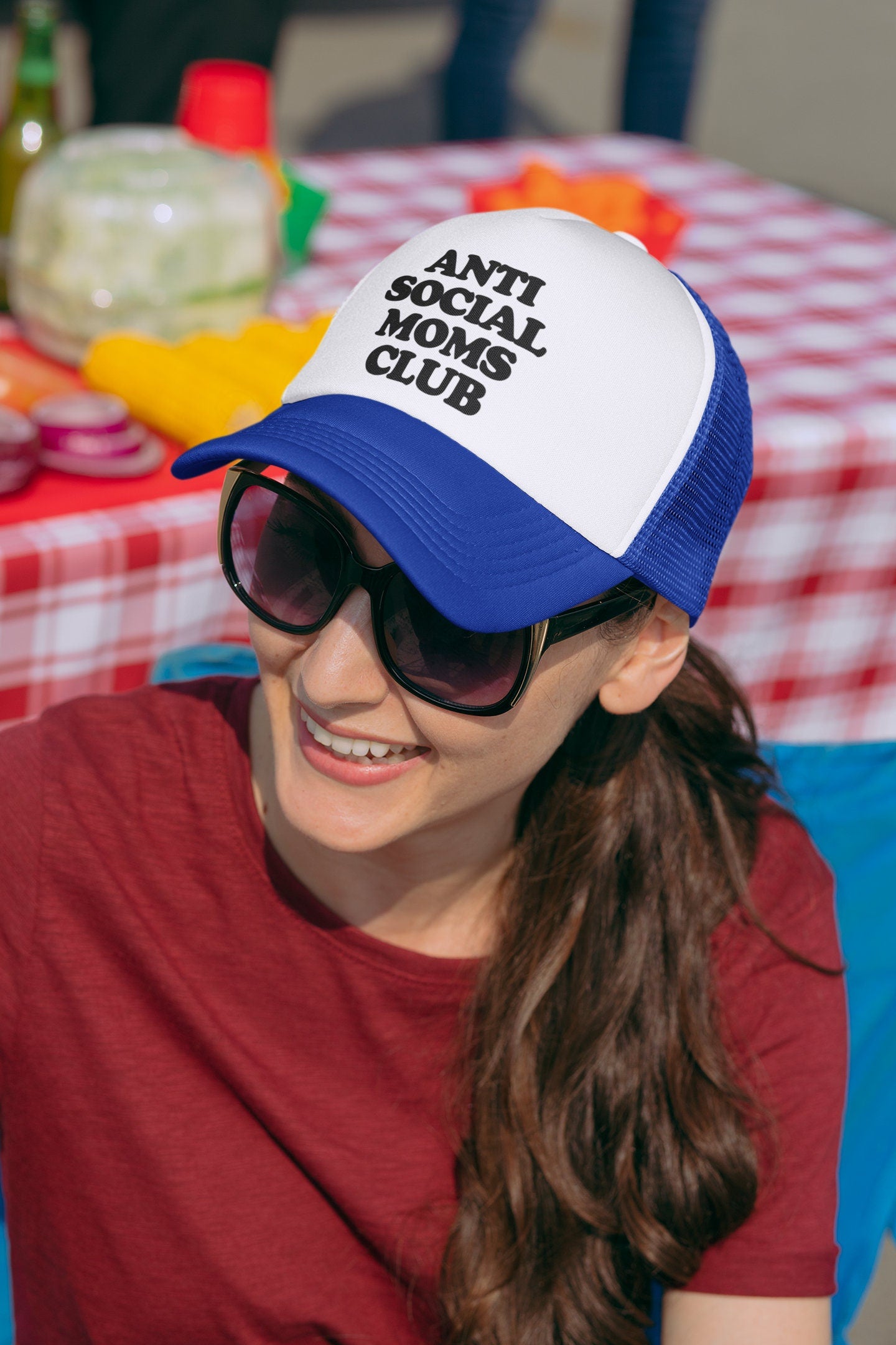 Antisocial Moms Club Custom Trucker Hat