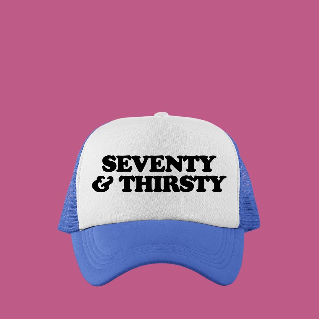 Thirty & Thirsty Custom Trucker Hat