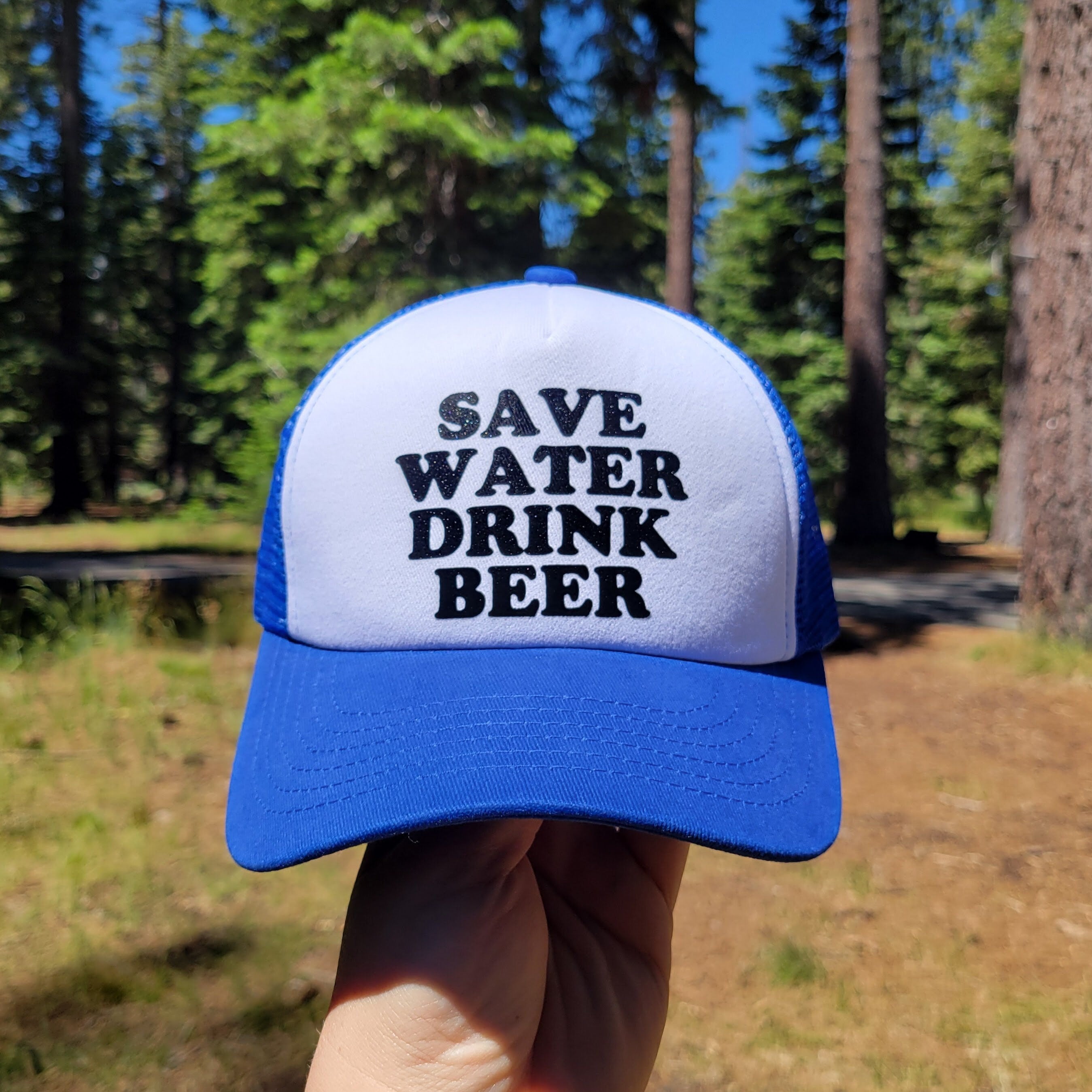Save Water Drink Beer Custom Trucker Hat