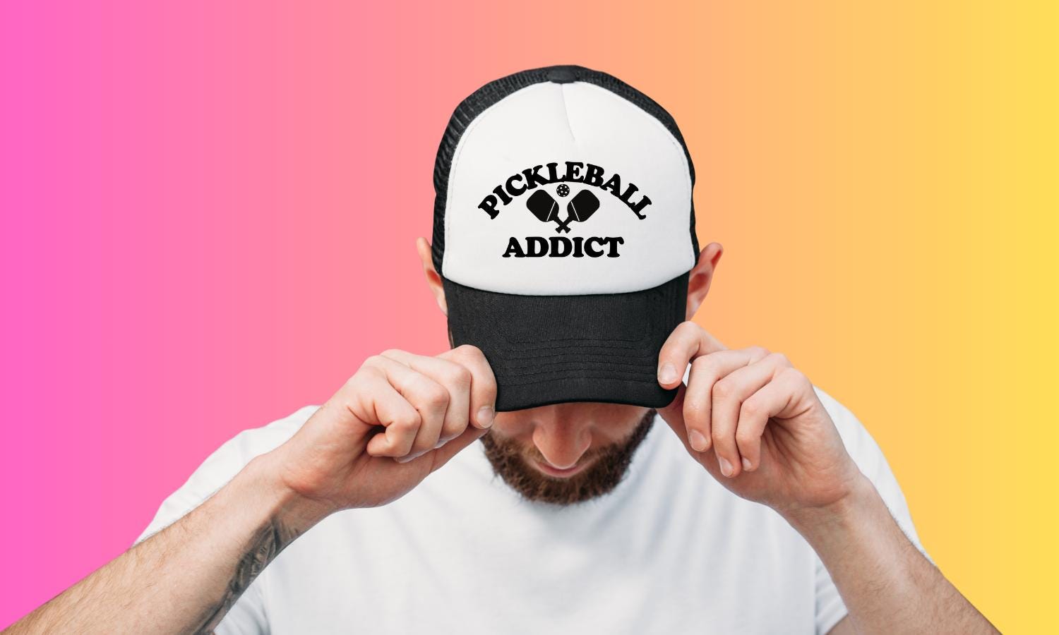 Pickleball Addict Custom Trucker Hat