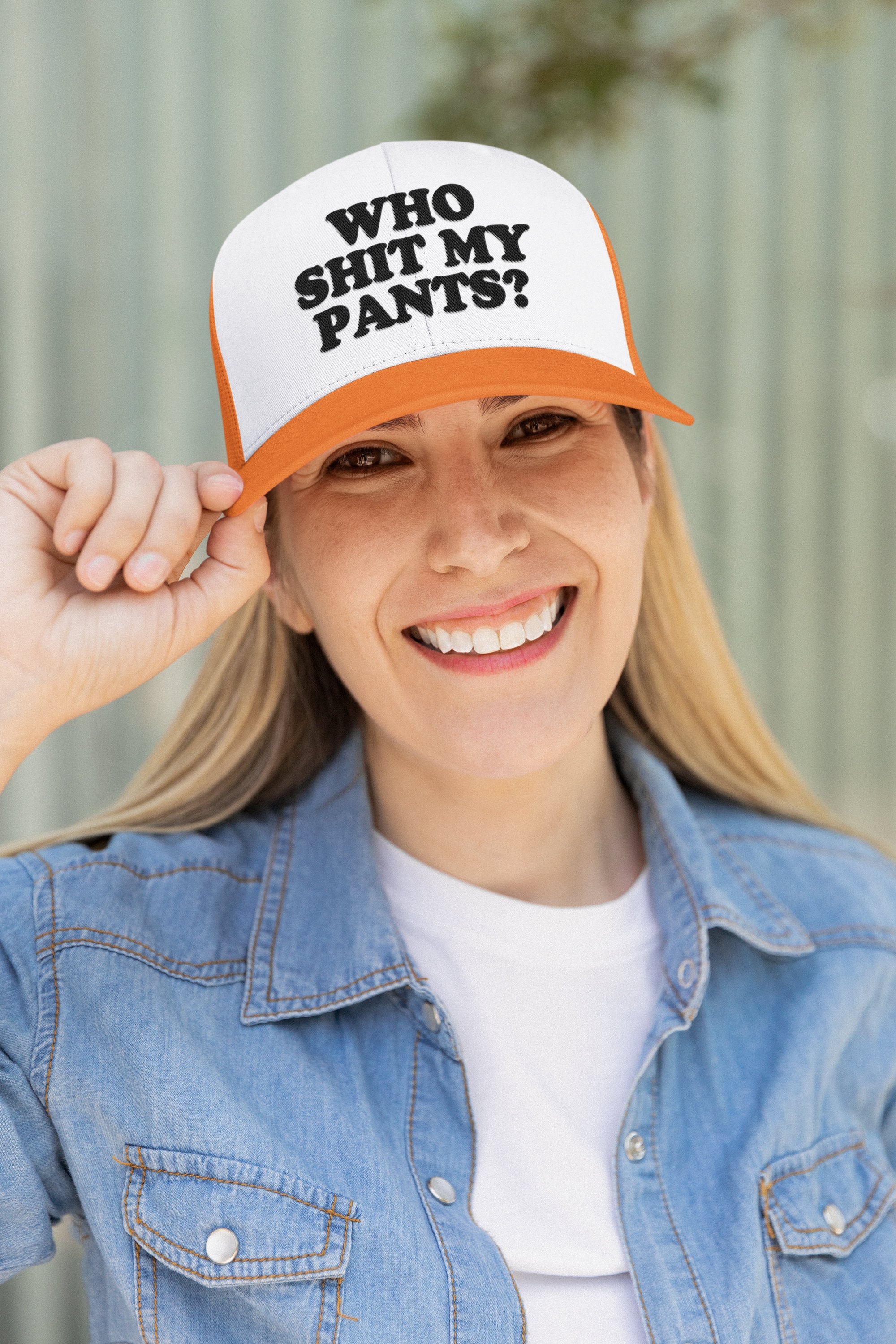 Who Shit My Pants? Custom Trucker Hat