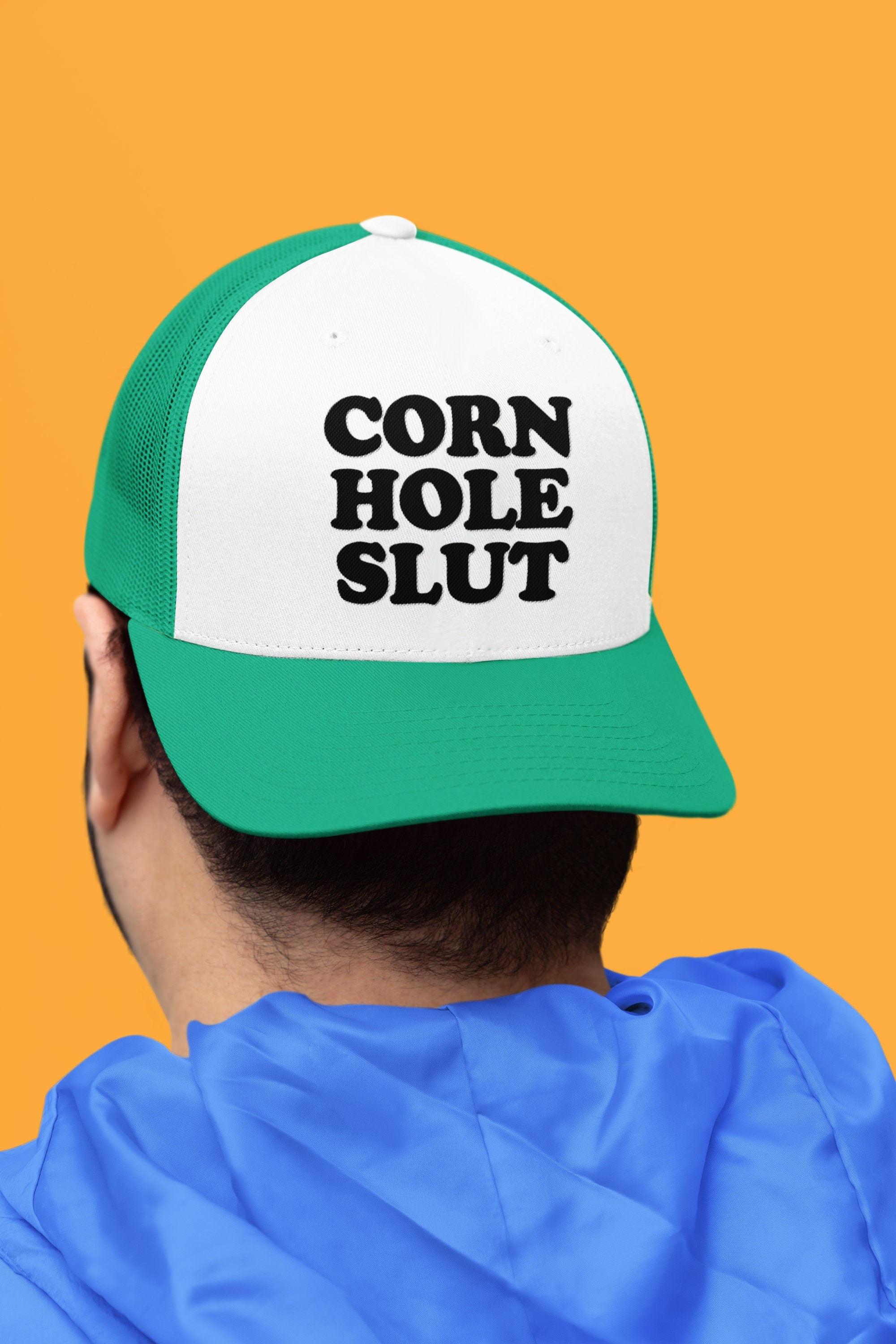 Corn Hole Slut Custom Trucker Hat