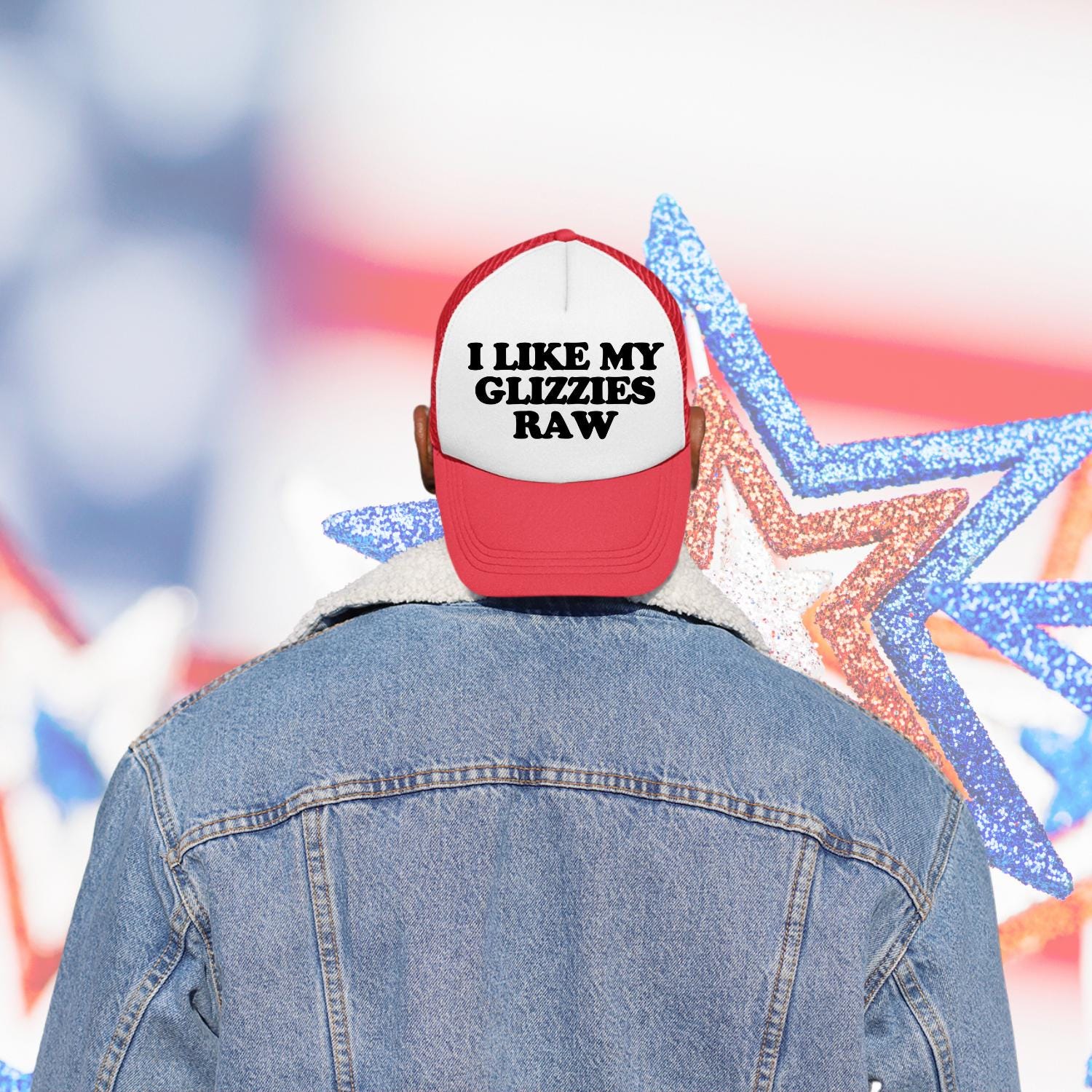 I Like My Glizzies Raw Custom Trucker Hat