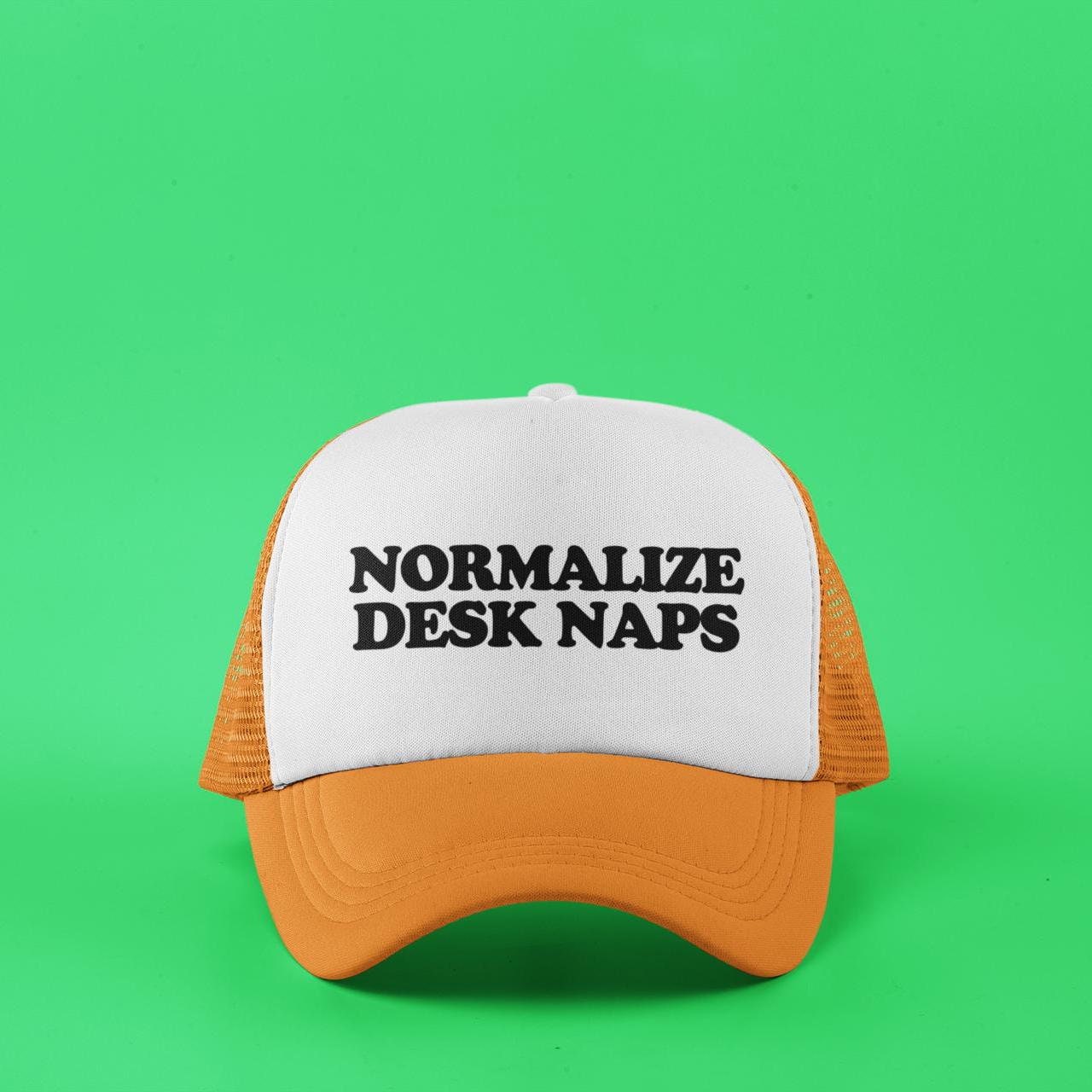 Normalize Desk Naps Custom Trucker Hat
