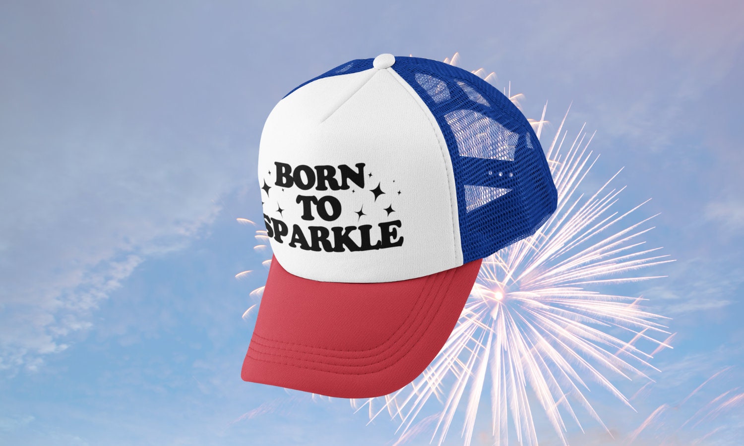 Born to Sparkle Custom Trucker Hat