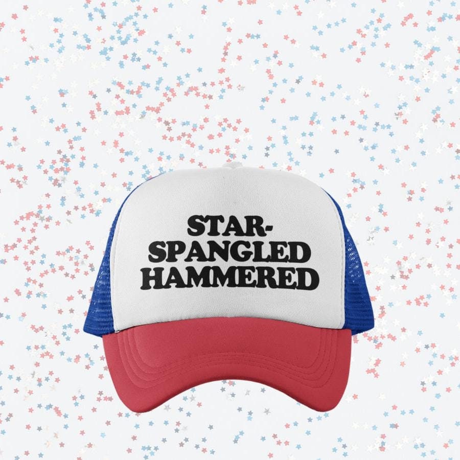 Star-Spangled Hammered Custom Trucker Hat