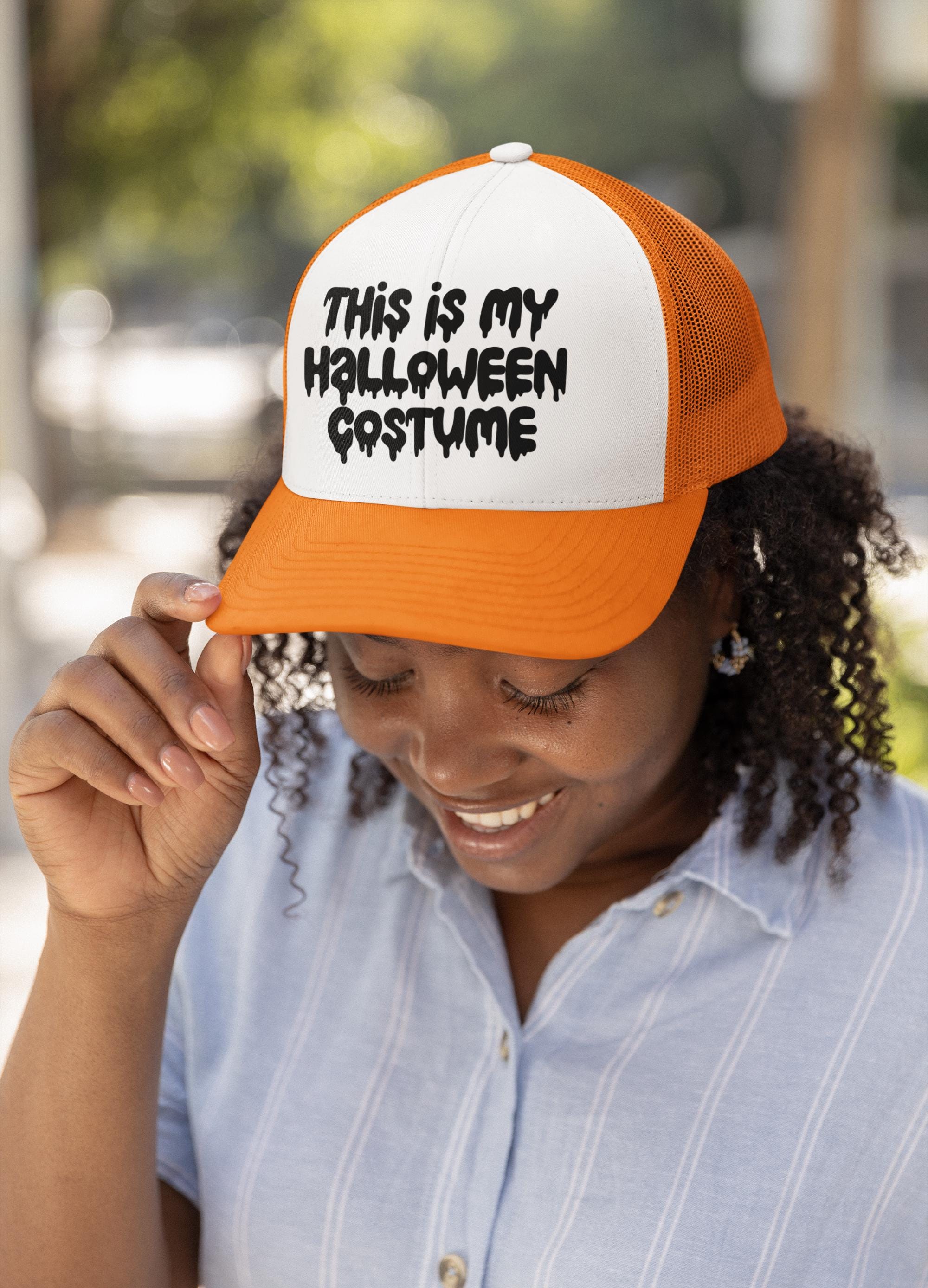 This is My Halloween Costume Custom Trucker Hat