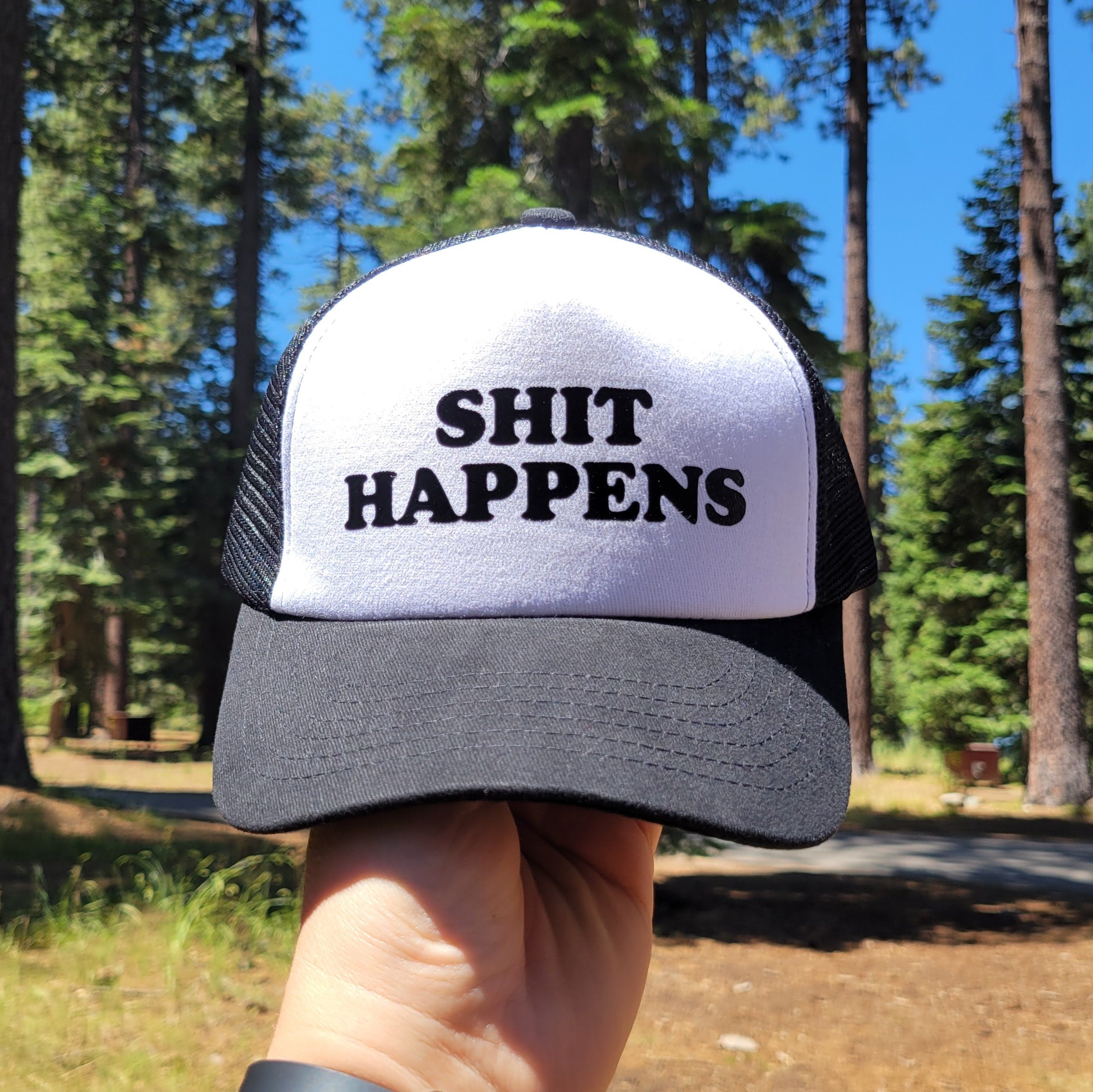 Shit Happens Custom Trucker Hat