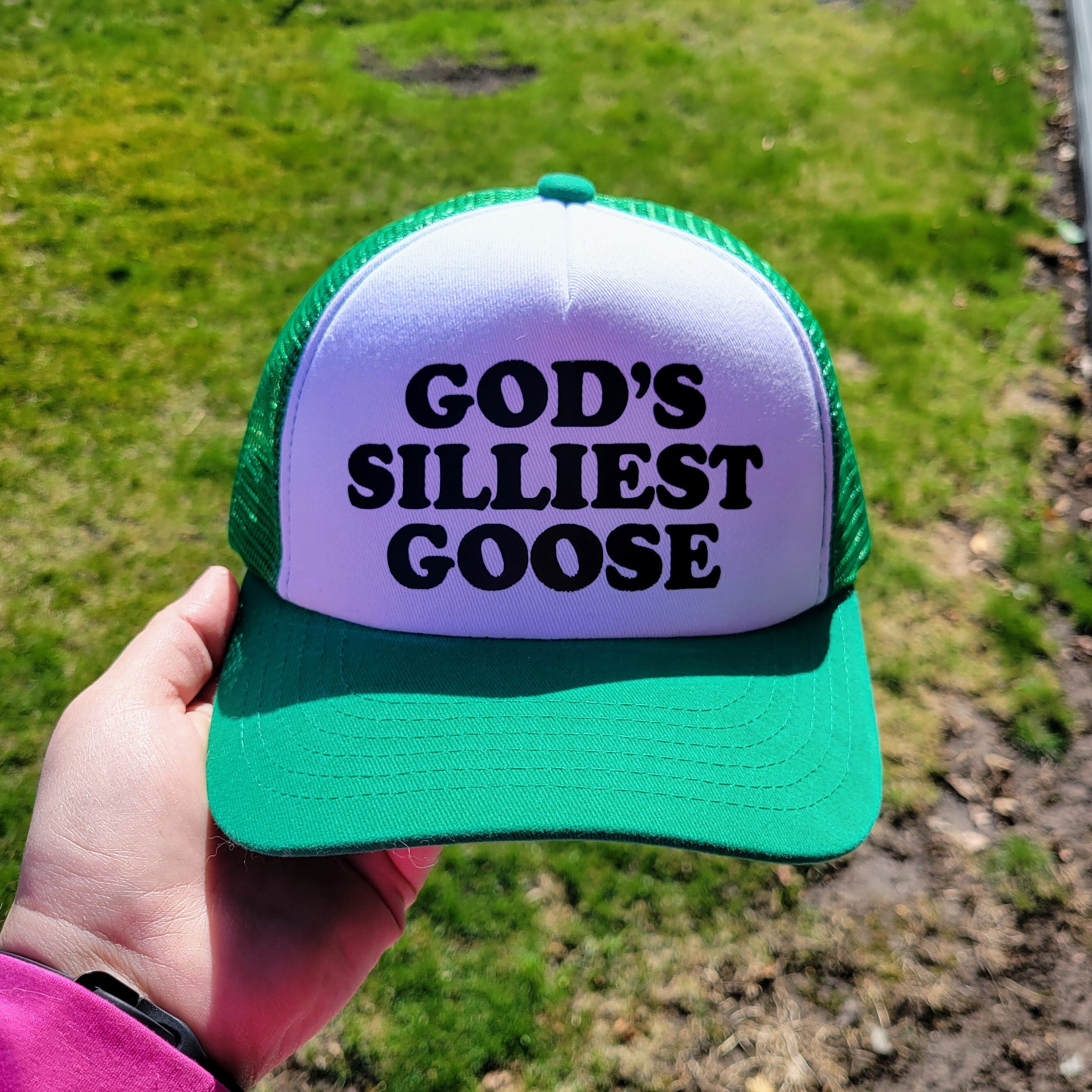 God's Silliest Goose Custom Trucker Hat