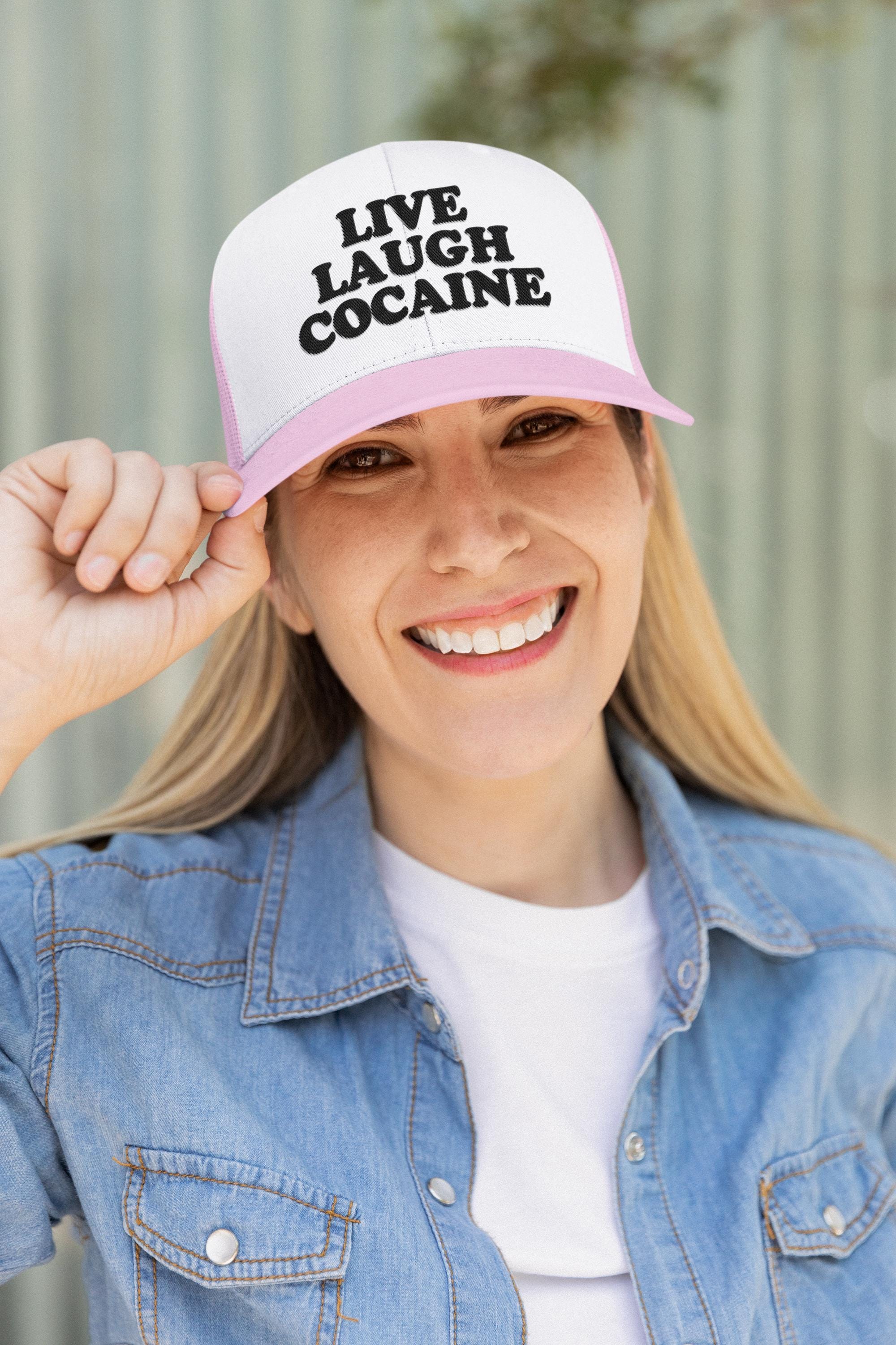 Live Laugh Cocaine Custom Trucker Hat
