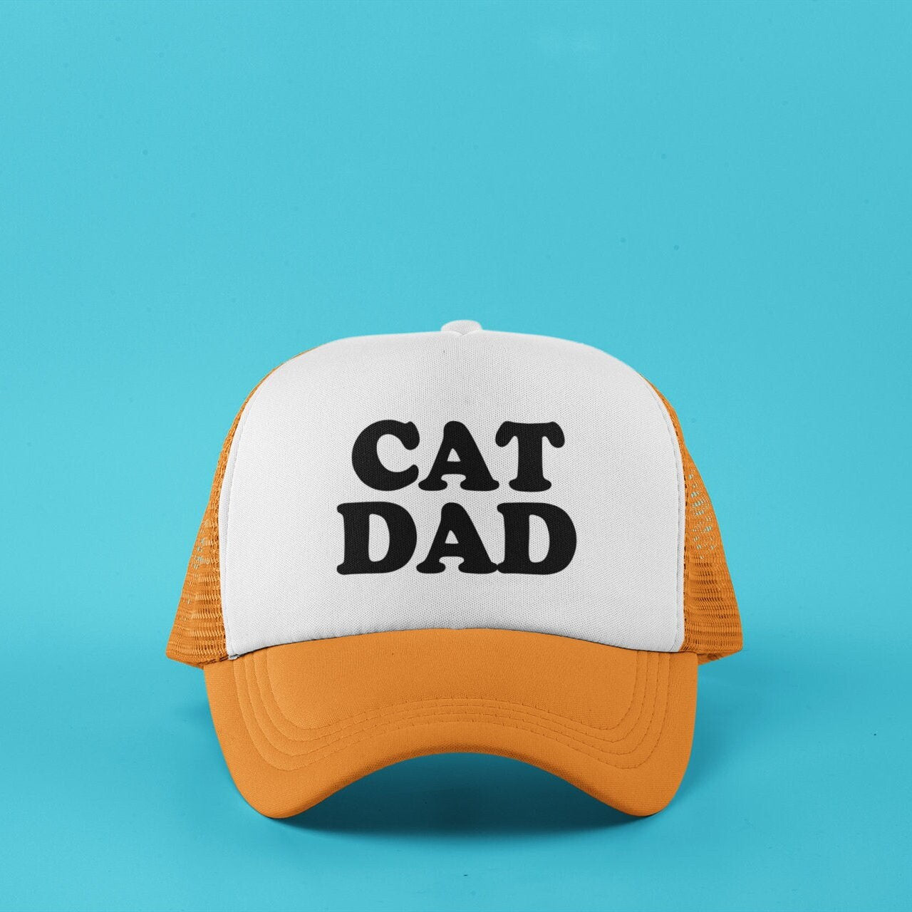 Cat Dad Custom Trucker Hat