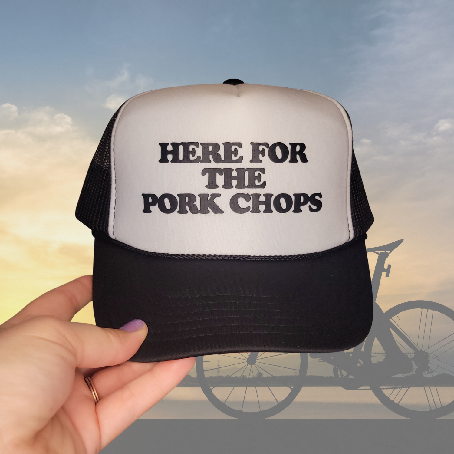 Here for the Pork Chops Trucker Hat