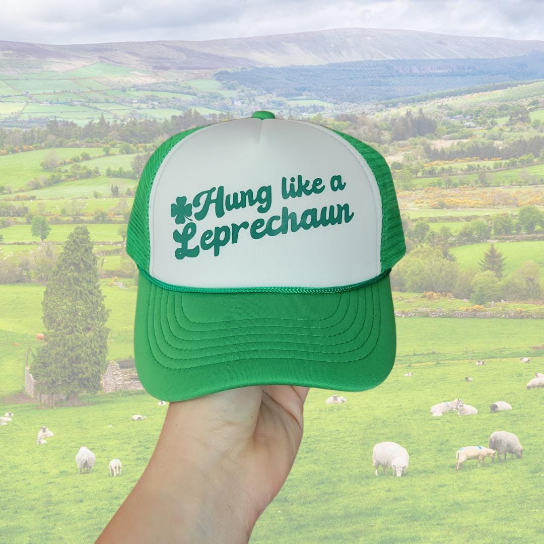 Hung Like a Leprechaun Custom Trucker Hat
