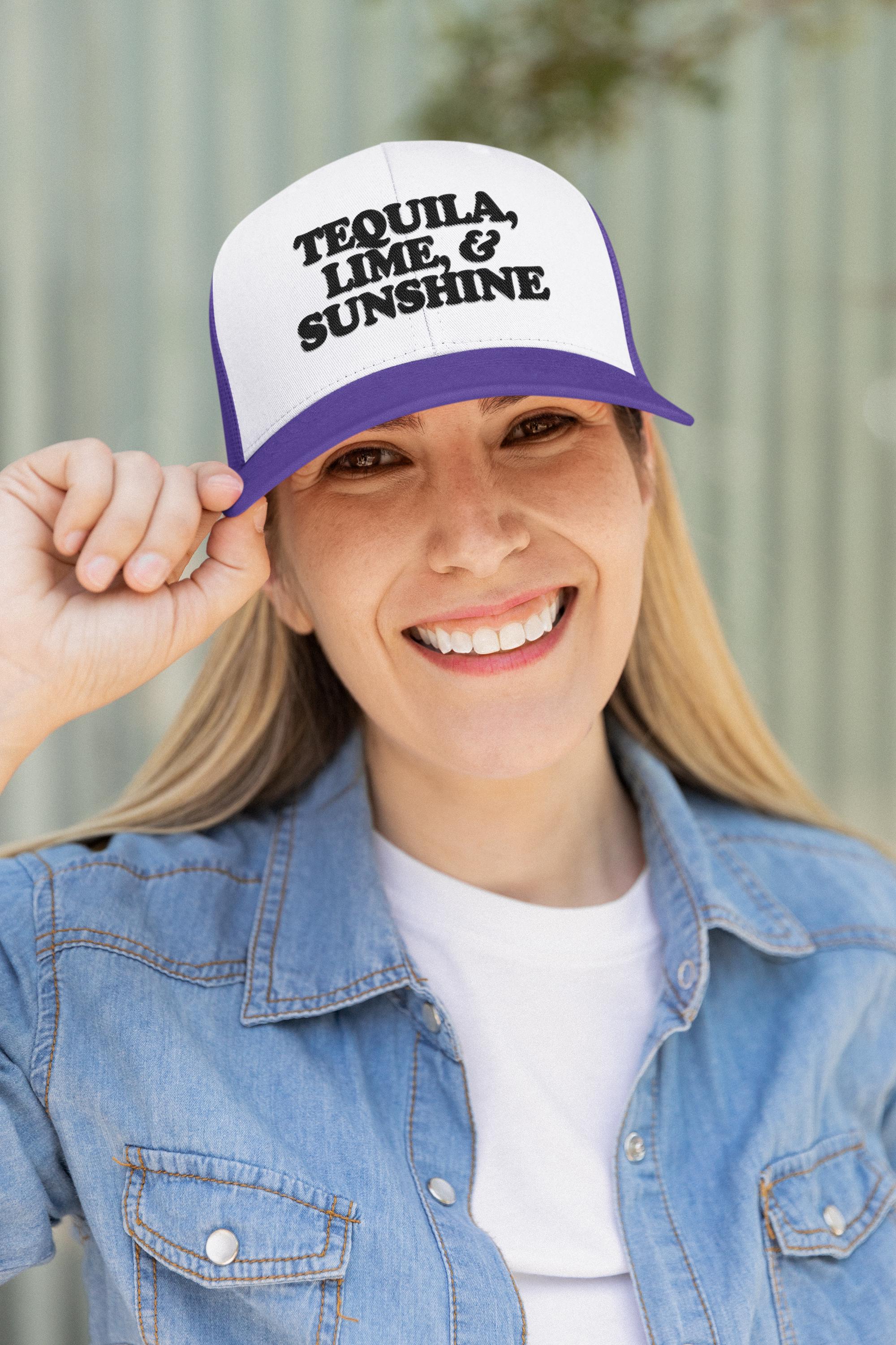 Tequila, Lime, & Sunshine Custom Trucker Hat