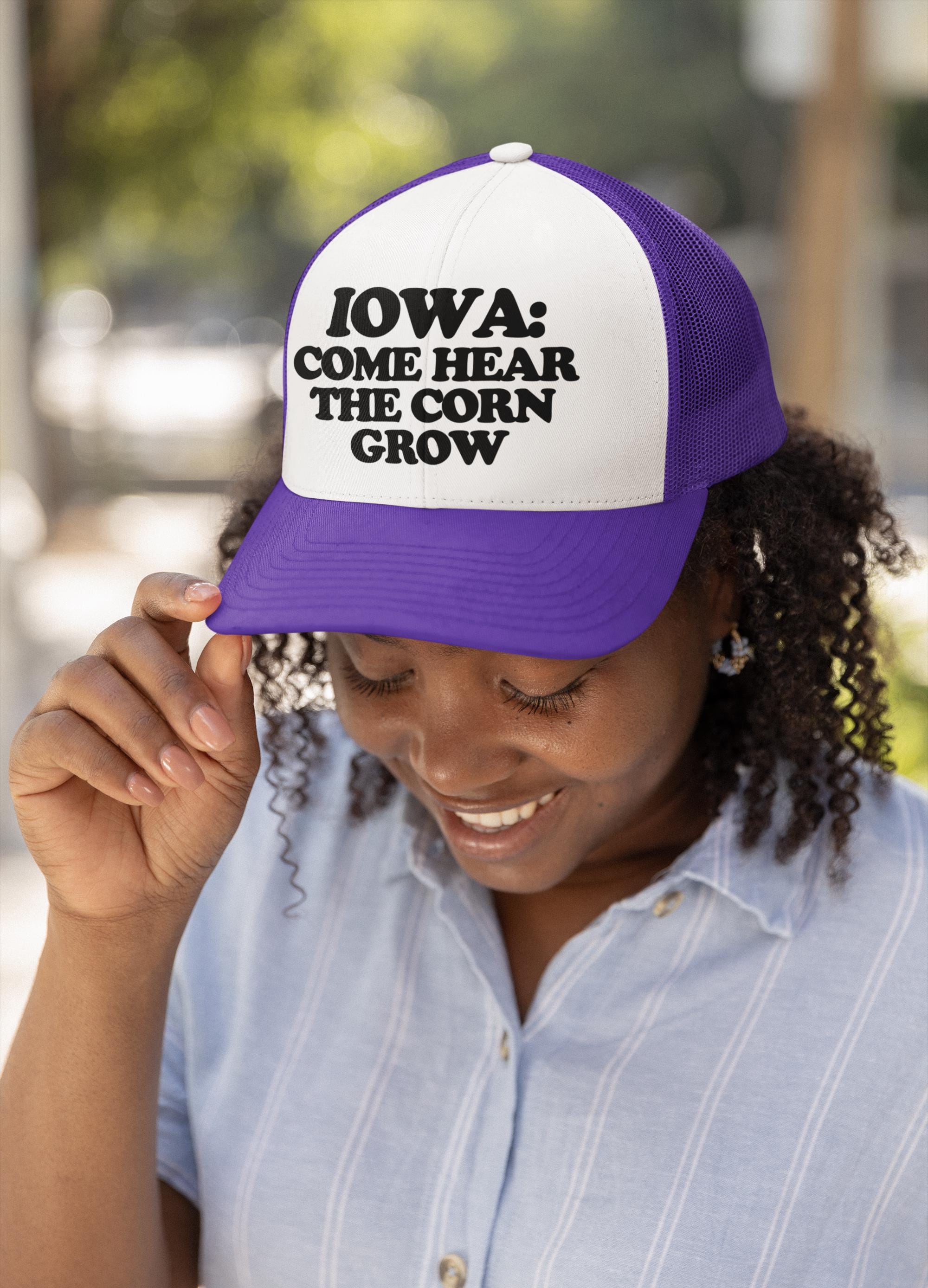 Iowa: Come Hear the Corn Grow Custom Trucker Hat