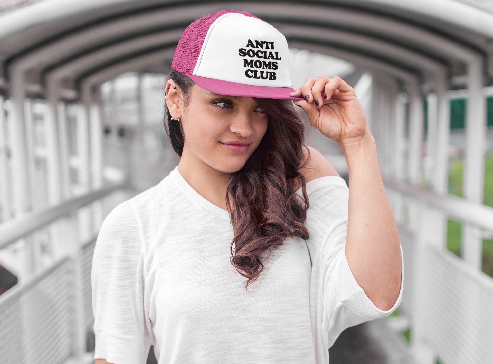 Antisocial Moms Club Custom Trucker Hat